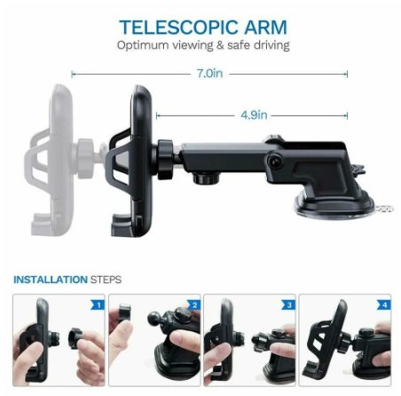 SmartDash – 360° Rotating Universal Car Phone Mount